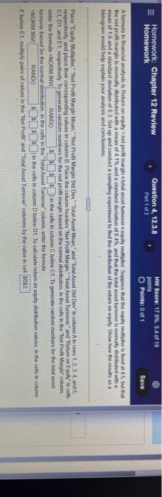 Homework Chapter 12 Review Homework Question 4 12 3 8 Part 1 Of 2 Hw Score 179 34 Of 19 Points O Points 0 Of 1 Save 1