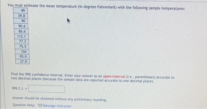 Assume That A Sample Is Used To Estimate A Population Mean Find The 95 Confidence Interval For A Sample Of Size 26 Wi 2