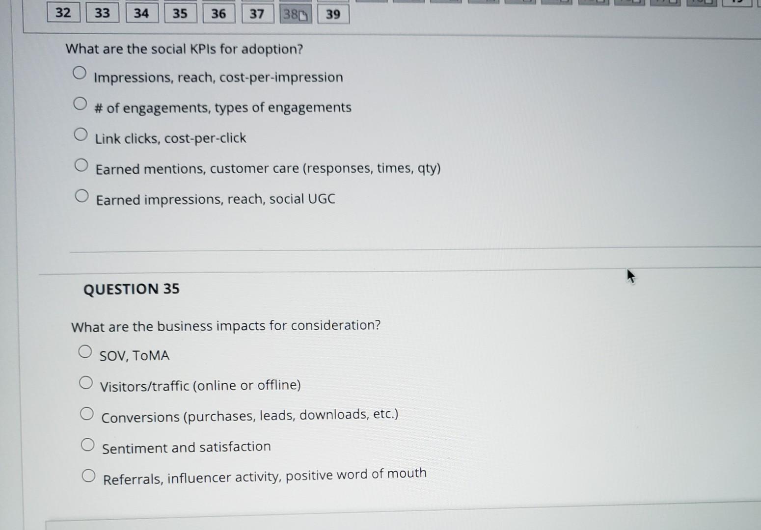 32 33 34 35 36 37 380 39 What Are The Social Kpis For Adoption Impressions Reach Cost Per Impression Of Engagements 1