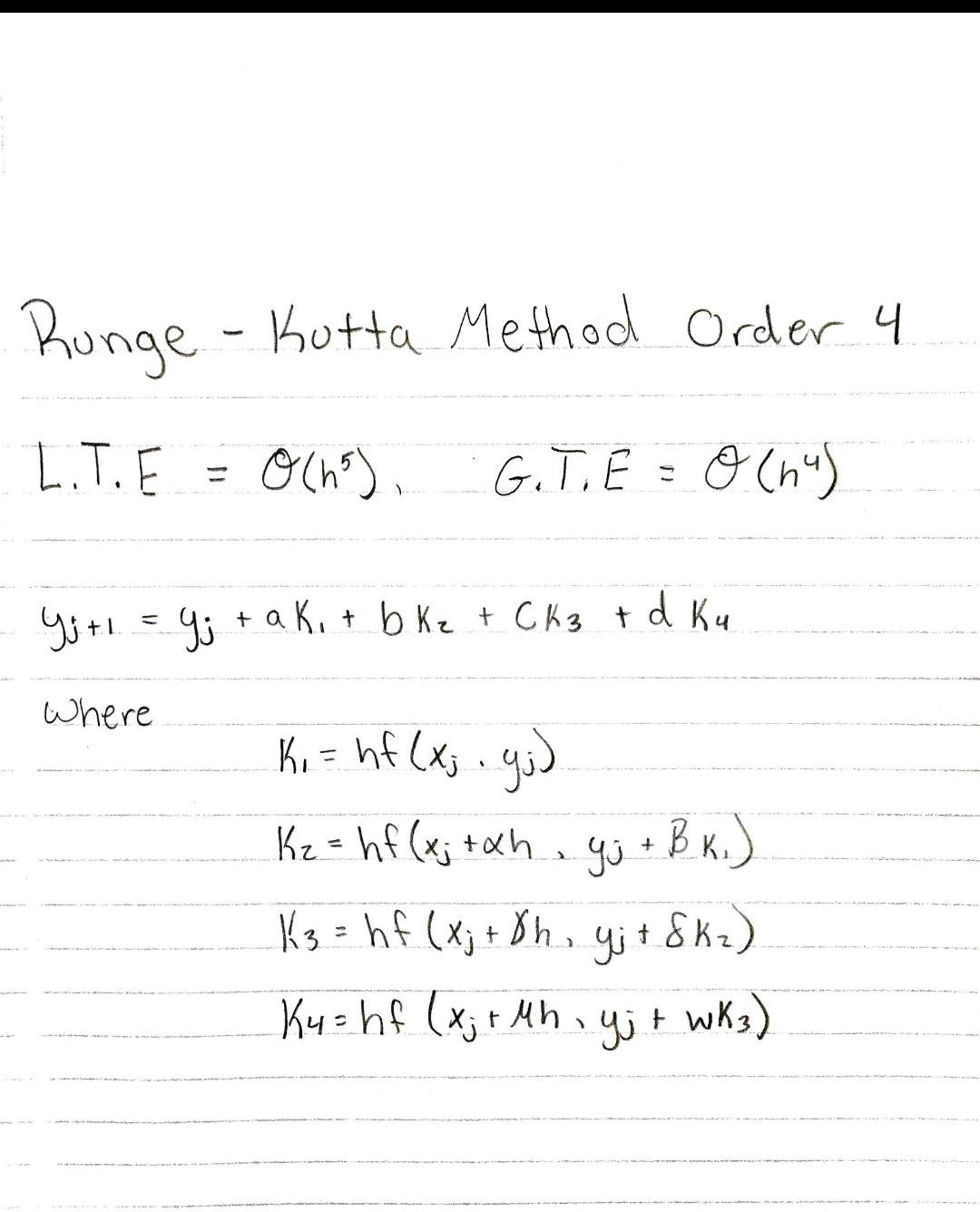 Please Help Find The Runge Kutta Method Order 4 Using The Equation In The Photo Something Like This 1
