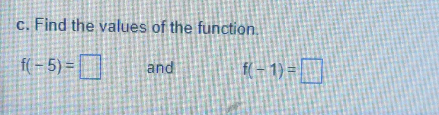 Ay Use The Graph To Determine The Following A The Function S Domain B The Function S Range C The Function Values F 2
