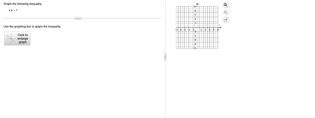 Graph The Following Inequality Ay Xs 1 P Use The Graphing Tool To Graph The Inequality Click To Enlarge Graph 1