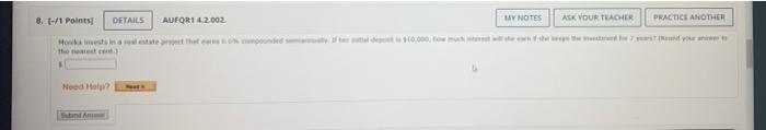 8 1 1 Points Details Aufor 14 2002 My Notes Ask Your Teacher Practice Another The Met Need Help 1