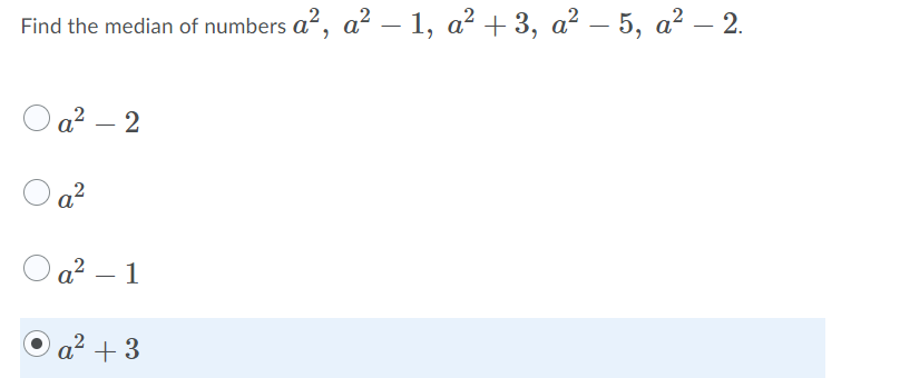 Find The Median Of Numbers A Az 1 A 3 A 5 A 2 A 2 A 1 A 3 1