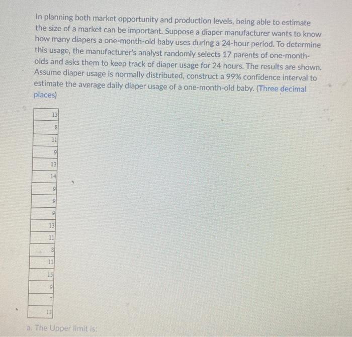 In Planning Both Market Opportunity And Production Levels Being Able To Estimate The Size Of A Market Can Be Important 1