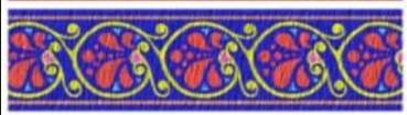 Describe The Symmetries Of The Frieze Pattern Shown Below Translation Horizontal Vertical Glide Etc 1