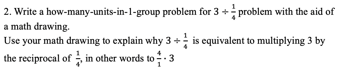 1 2 Write A How Many Units In 1 Group Problem For 3 Problem With The Aid Of A Math Drawing Use Your Math Drawing T 1