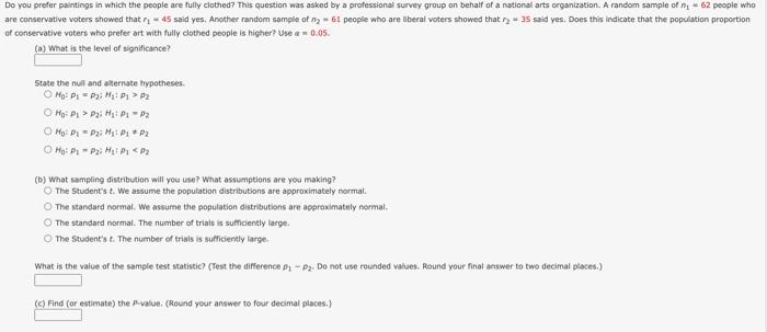 Do You Prefer Paintings In Which The People Are Fully Clothed This Question Was Asked By A Professional Survey Group On 1