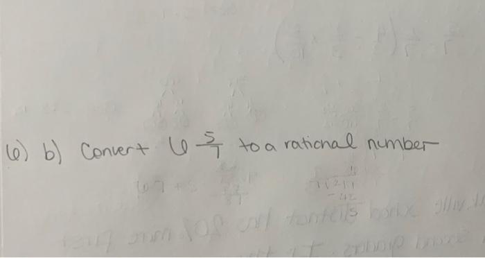 6 B Convert Les To A Rational Number Walantos Por 1