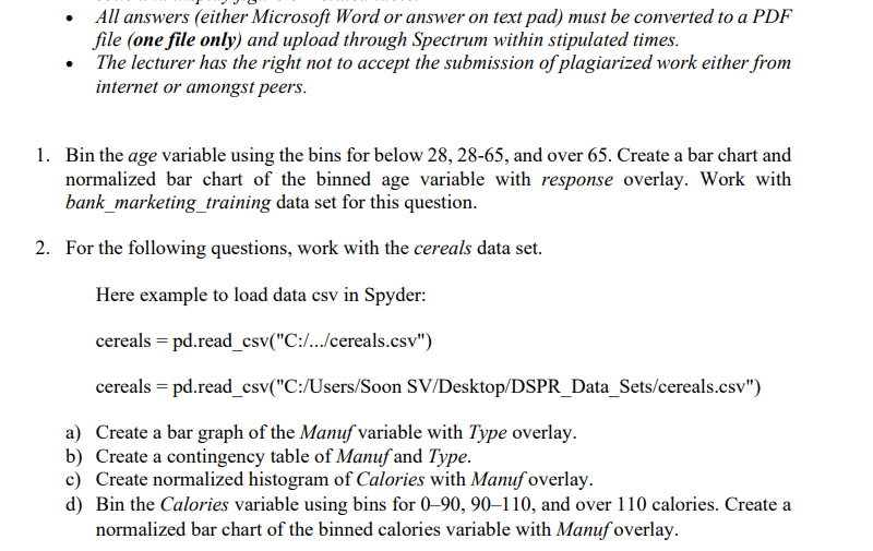 All Answers Either Microsoft Word Or Answer On Text Pad Must Be Converted To A Pdf File One File Only And Upload Thr 1