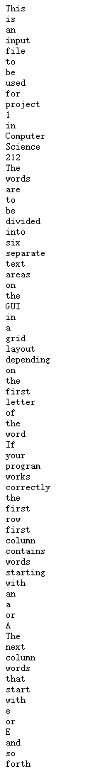 Java Plz And The Input Txt Is Below Create A Gui With A File Menu Create A Complete Gui With A File Menu That Has Menu I 1