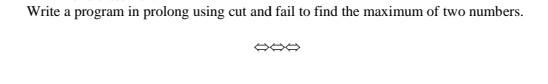 Write A Program In Prolong Using Cut And Fail To Find The Maximum Of Two Numbers 000 1