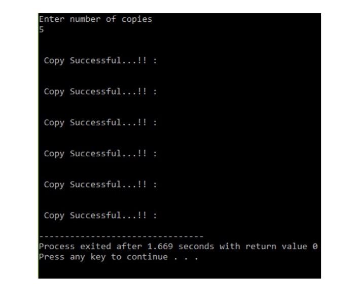 Task 6 Sequential File And Recursion Write A Cc Program To Copy The File To Specific Numbers Of Time Based On The User 2