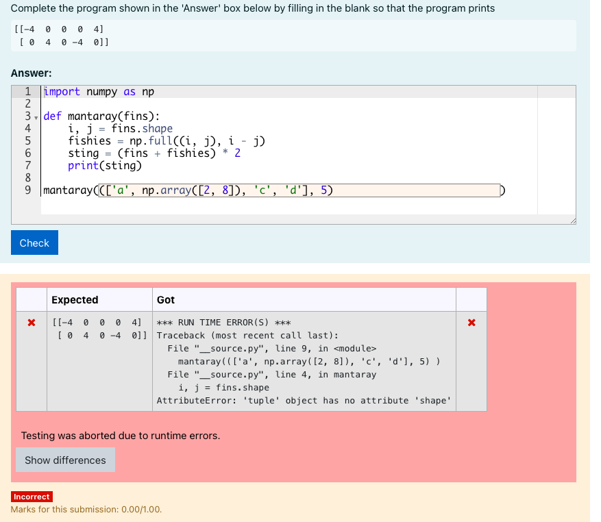 I Have This Task But I Am Getting This Error Can You Please Help 1