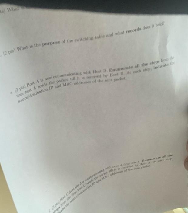 Problem 4 23 Pts Data List Layer 115 Pts A Collision Domain Is A Network Segments Data Transmissions Collide With Co 3