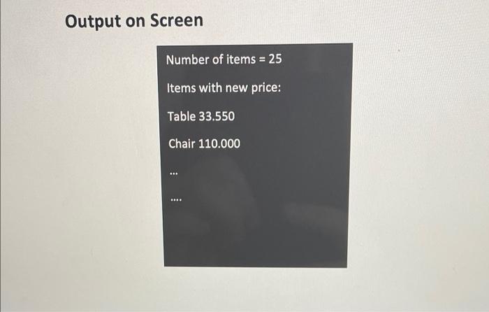 Write A Java Program To Read From A File Called Input Txt The File Includes Name Price For Unknown Number Of Items T 2