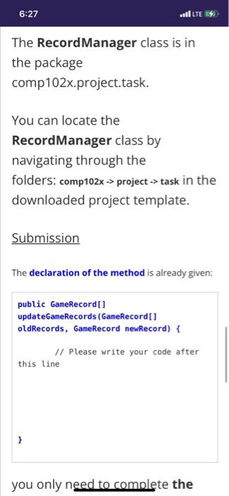 6 27 Illus Task 1 Record Manager Instructions This Task Is The Extension Of The Lab 08 Highscore Table Description 6
