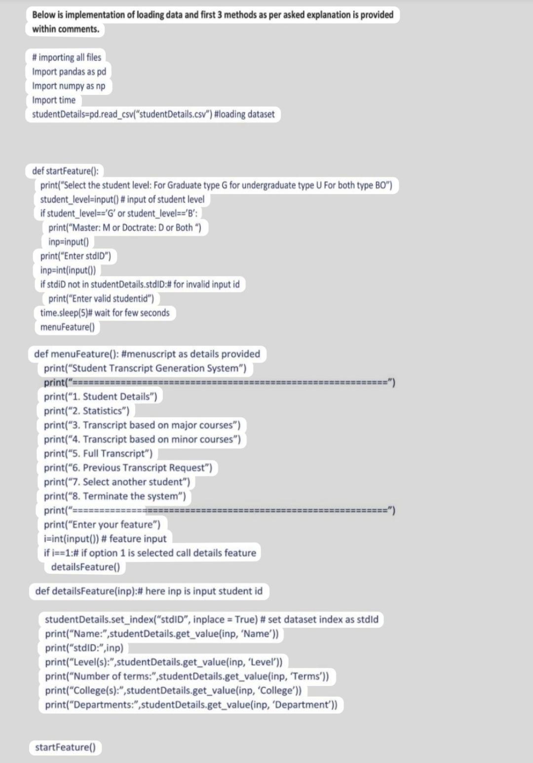 Please I Need The Code For Functions 8 9 10 This Is A Picture Of The Output I Have Posted This Question More Than 5 T 10