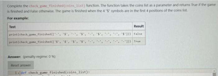 The Outcome Is A Boolean Result Where The Code Is Checking If Thr Game Is Finished 2