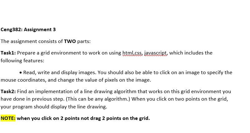 Ceng382 Assignment 3 The Assignment Consists Of Two Parts Task1 Prepare A Grid Environment To Work On Using Html Css 1