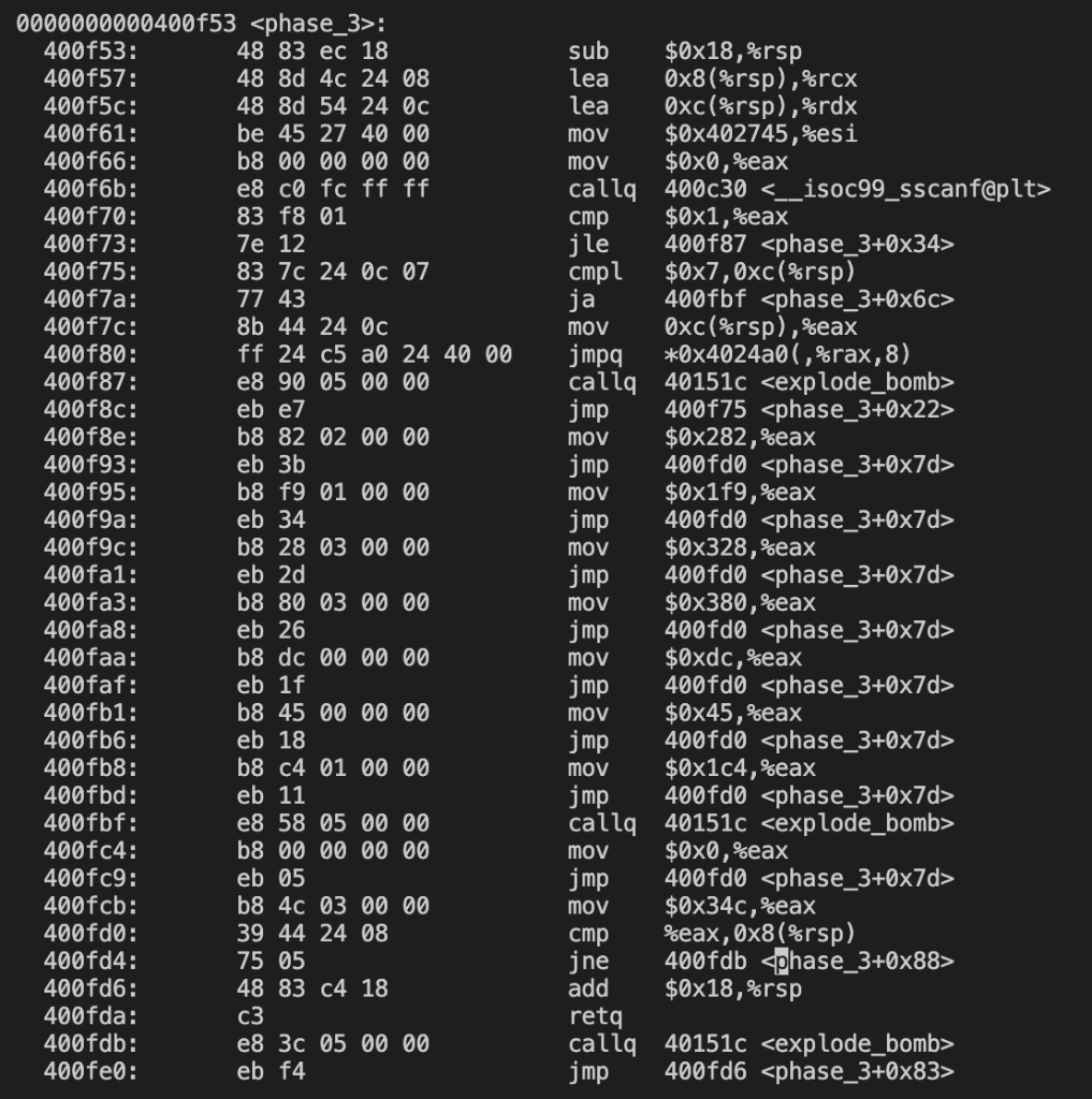 Please Help Me With The Binary Bomb 1