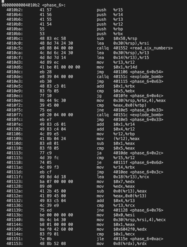 Please Help Me With The Binary Bomb 1