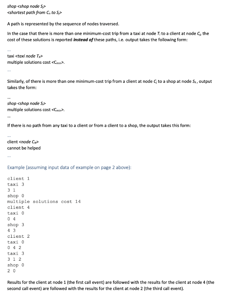 Introduction This Assignment Concerns Using Directed Graphs To Develop A Simulation Of A Very Cheap Taxi Service Offered 3