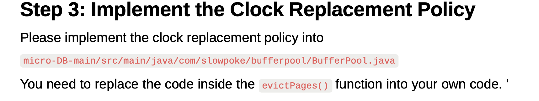 Use The Following Use Todo The Following In Java Package Com Slowpoke Bufferpool Import Com Slowpoke Annotation Visib 1