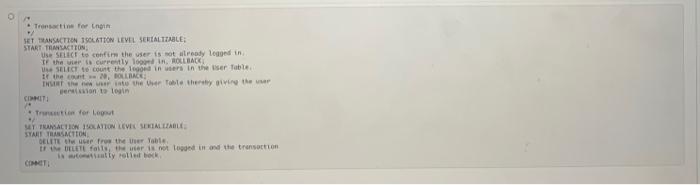 Acomputer Den Track Of Its Users In The Table Userlogin Name Manager Login Lopn Time Time Best Ctive A Transaction Cal 2