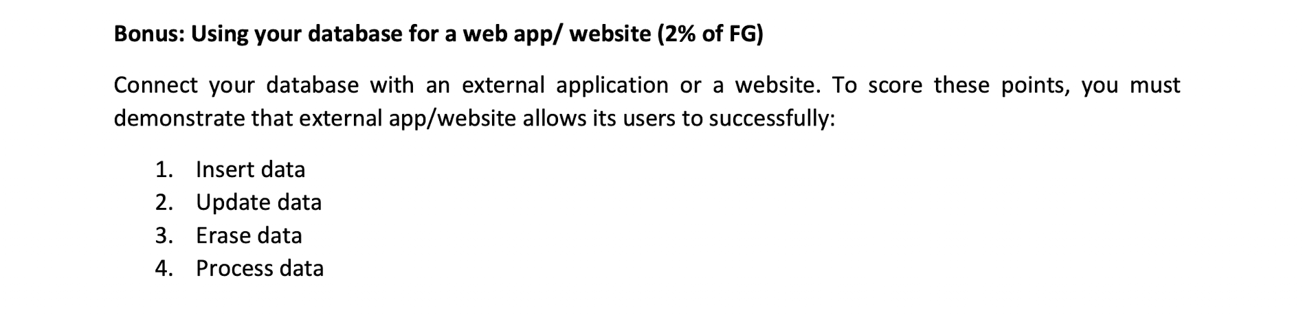 Bonus Using Your Database For A Web App Website 2 Of Fg Connect Your Database With An External Application Or A Web 1
