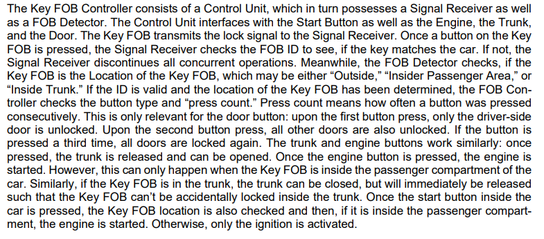 The Key Fob Controller Consists Of A Control Unit Which In Turn Possesses A Signal Receiver As Well As A Fob Detector 1
