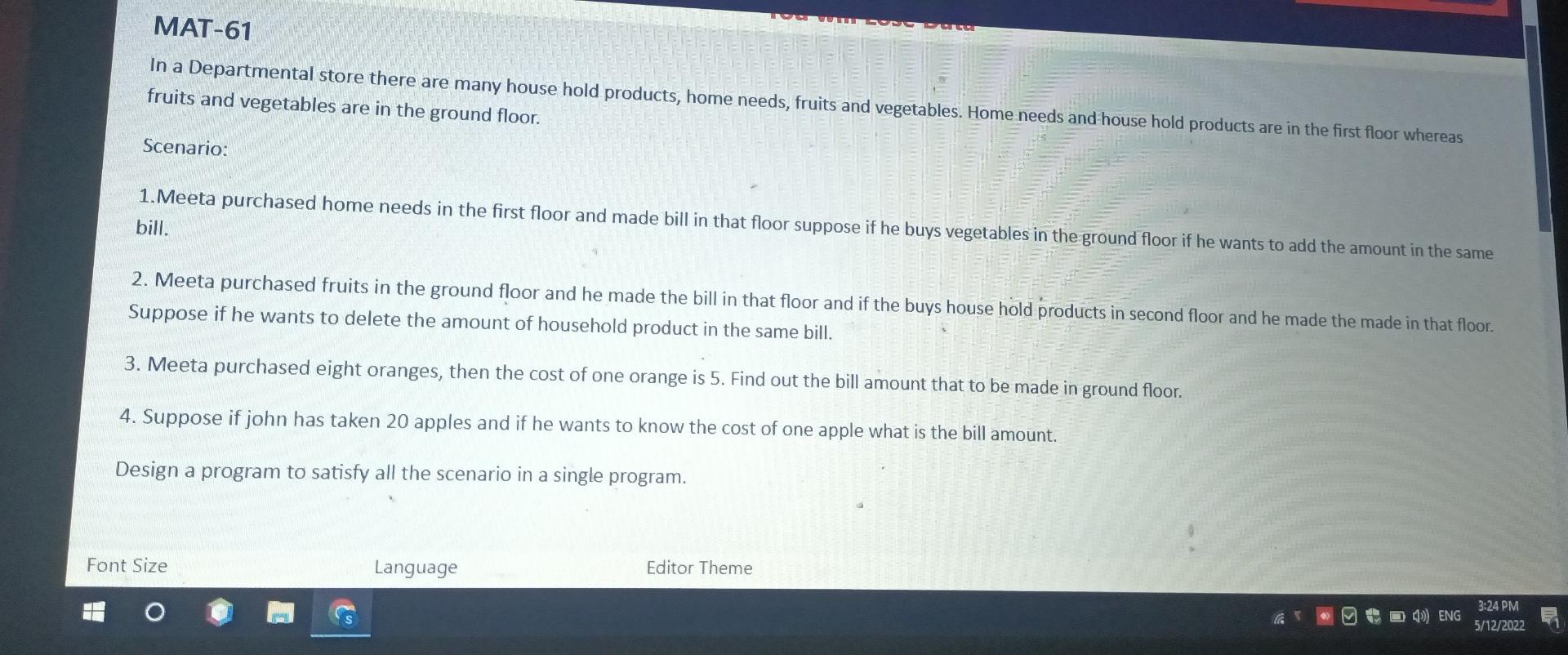 Ata Mat 61 In A Provisional Store There Are Many House Hold Products Home Needs Fruits And Vegetables Home Needs And 2