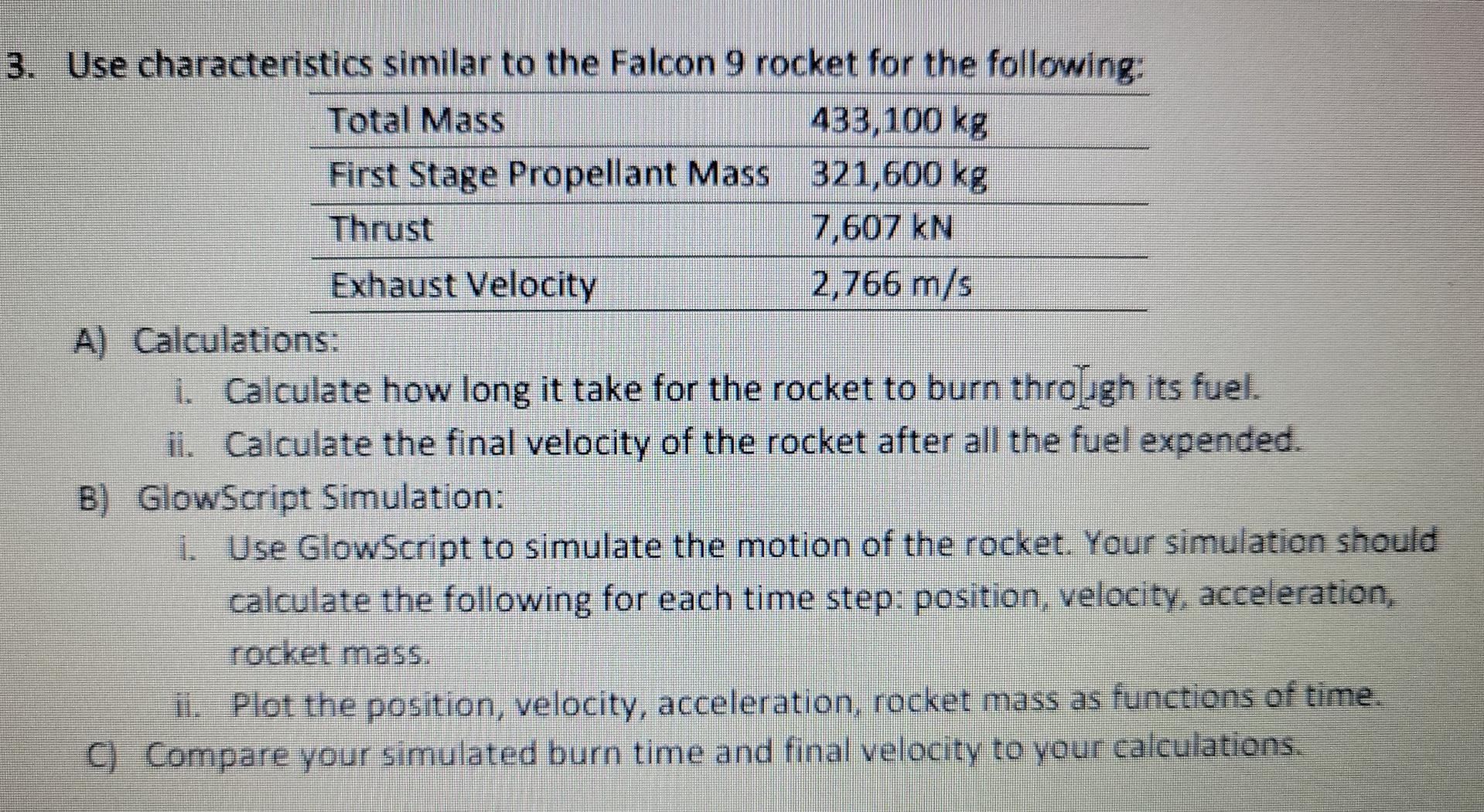 Using Glowscript Vpython I Need A Code To Run A Simulation Of Section B Of The Given Problem Please Don T Give Me Anyt 1