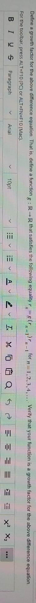 Consider The Following Difference Equation With R 130 Set R 0 000123 0 0194 2 1 6909 R N 1 2 3 12 Defi 2