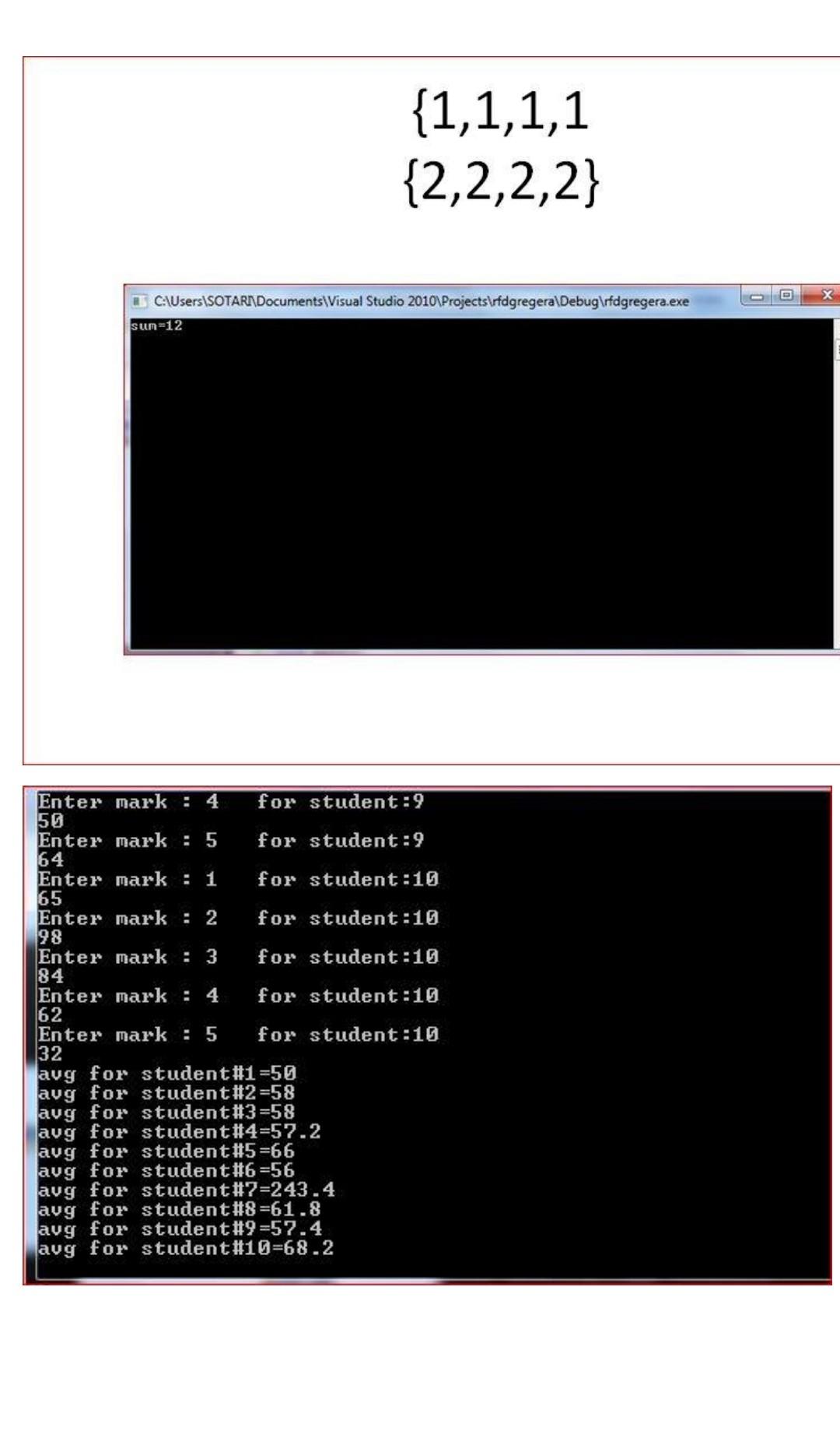 1 1 1 1 2 2 2 2 C Users Sotarn Documents Visual Studio 2010 Projects Rfdgregera Debug Rfdgregera Exe Sun 12 Enter Ma 1