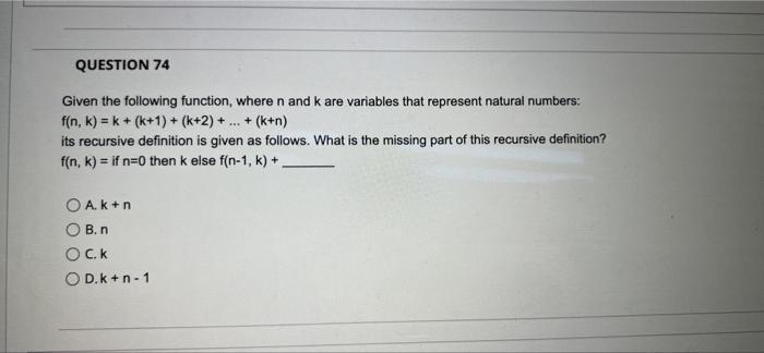 Question 71 1 Points Given The Following Grammar G With I As The Start Symbol 1 Ajab B Cicb A Lid Clidis D 0111213 3