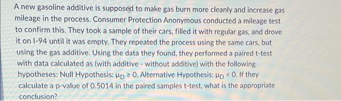 A New Gasoline Additive Is Supposed To Make Gas Burn More Cleanly And Increase Gas Mileage In The Process Consumer Prot 1