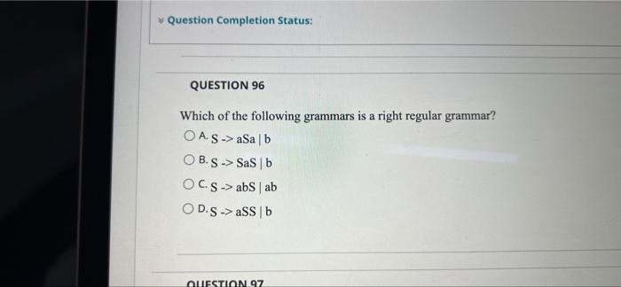 Question 91 1 Points Save Find The Correct Equality Oab 0 Oba Ocea Oda 1 Points Question 92 The Following Procedure Sho 4