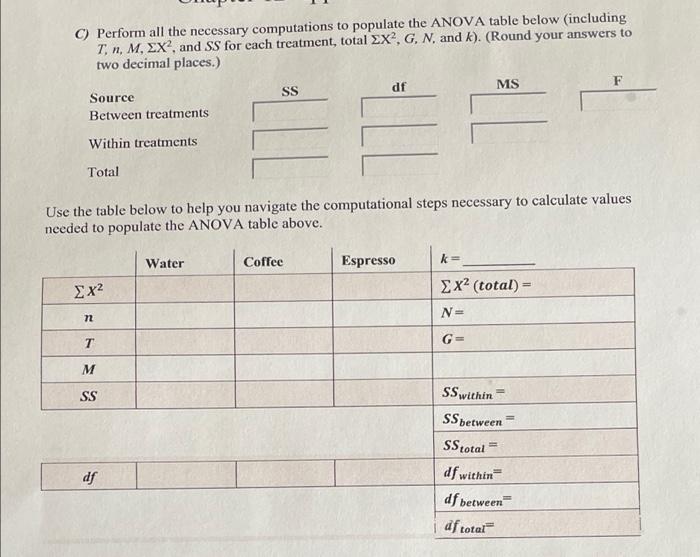 Exercise 2 Opinions About Whether Caffeine Enhances Test Performance Differ You Design A Study To Test The Impact Of D 2