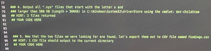 4 Output All Sys Files That Start With The Letters And Larger Than 500 Kb Length 500kb In C Windows Sys 1