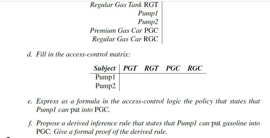 Exercise 5 5 1 Consider The Following Scenario There Are Two Grades Of Gaso Line P For Premium Gasoline And R For Reg 3