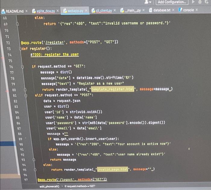 Dow Help Project4 Aikya5 Webapppy 8 K3 42 Add Configuration Readme Md Sqlite Doapy Webapp Py Cli Client Py Database 4