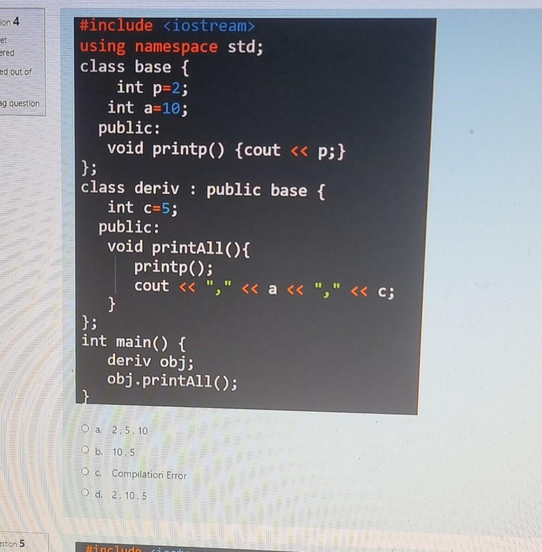 3 Ed Out Of Question Include Iostream Using Namespace Std Class Vec Int X Y Public Vec X 0 Y 0 Vec 2