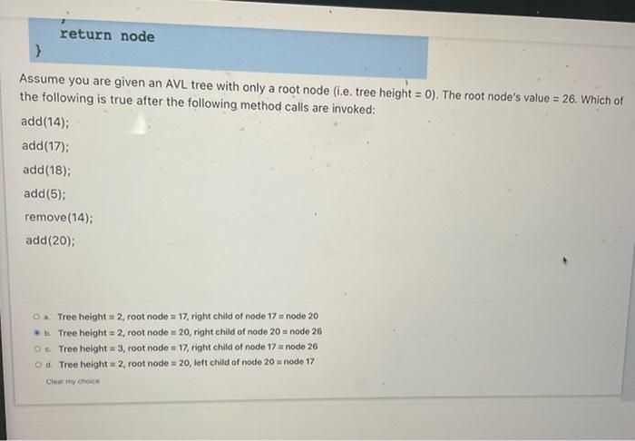 Consider This Pseudocode Method Definition For An Avl Treerebalance Method Se Avltreerebalance Tree Node Avltreeupd 2