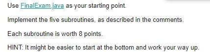 Please Answer In Java Thank You 1