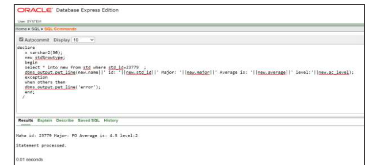 The Student Data Database Contains The Following Table The Student Student S Name Total Number Major Grade Poin 5