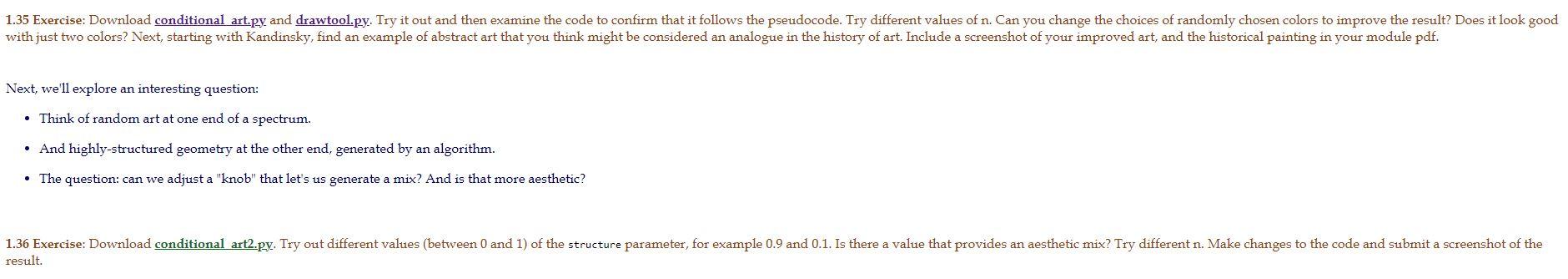 1 35 Exercise Download Conditional Art Py And Drawtool Gy Try It Out And Then Examine The Code To Confirm That It Foll 1