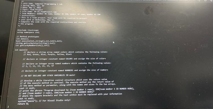 Ces 230 Computer Fregina Sri 103 Ser Av Date May 2 1922 Top Team Project Se Nane Sp 22 Teatre Team Meer Aanhor 1