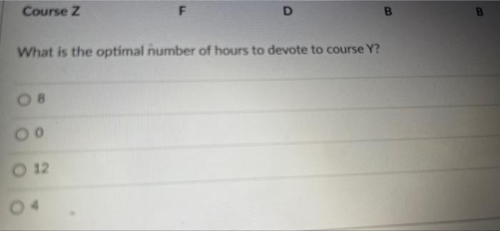 Nadia Is Taking 3 Courses Xy Z Each Of Which Is A 3 Credit Hour Course She Has Finale Available To Study For Them She 2