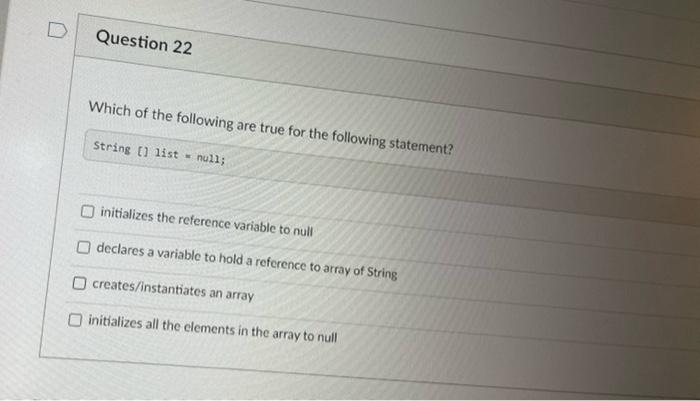 Question 8 In The Following Method Where Are Ch And D Stored Public Static Void Methodb Character Ch Double D 0 5 3